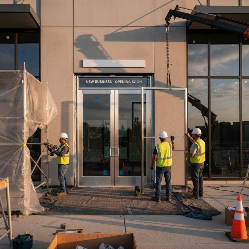 Commercial Door Installation detail