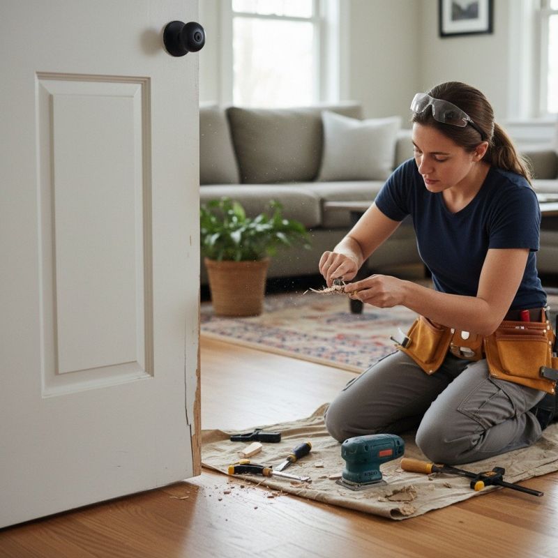 Interior Door Repair detail